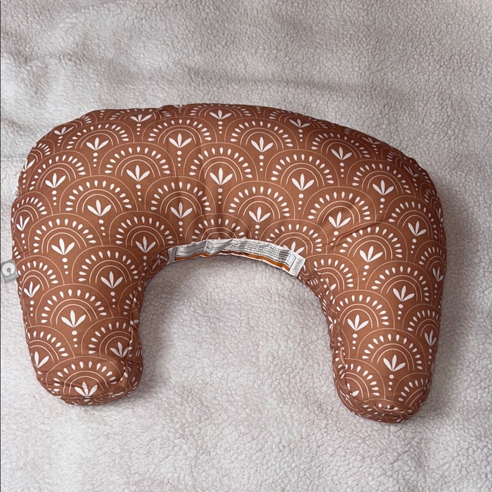 Boppy Nursing Pillow in Rust with White Pattern